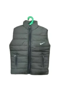 Sleevless green chain jacket for men