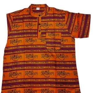 Orange Mahakal Kurta For Wholesaler